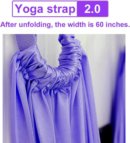 Waist Back Leg Stretch Strap/Yoga Fitness Band, Leg Stretching Assist Trainer, Yoga Stretcher, Back Bend Split Inversion Strap for Fitness, Dance, Ballet, Gymnastics