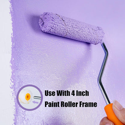 Foam Paint Roller, 4 inch Paint Roller 8 Pack, Small Paint Roller, High Density Foam Paint Roller Tray and Liner Set, Sponge Rollers for Painting and Staining