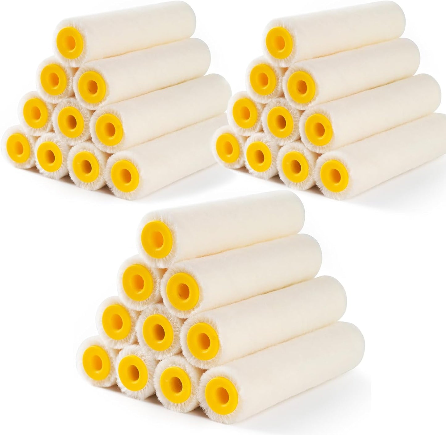 Foam Paint Roller, 4 inch Paint Roller 8 Pack, Small Paint Roller, High Density Foam Paint Roller Tray and Liner Set, Sponge Rollers for Painting and Staining