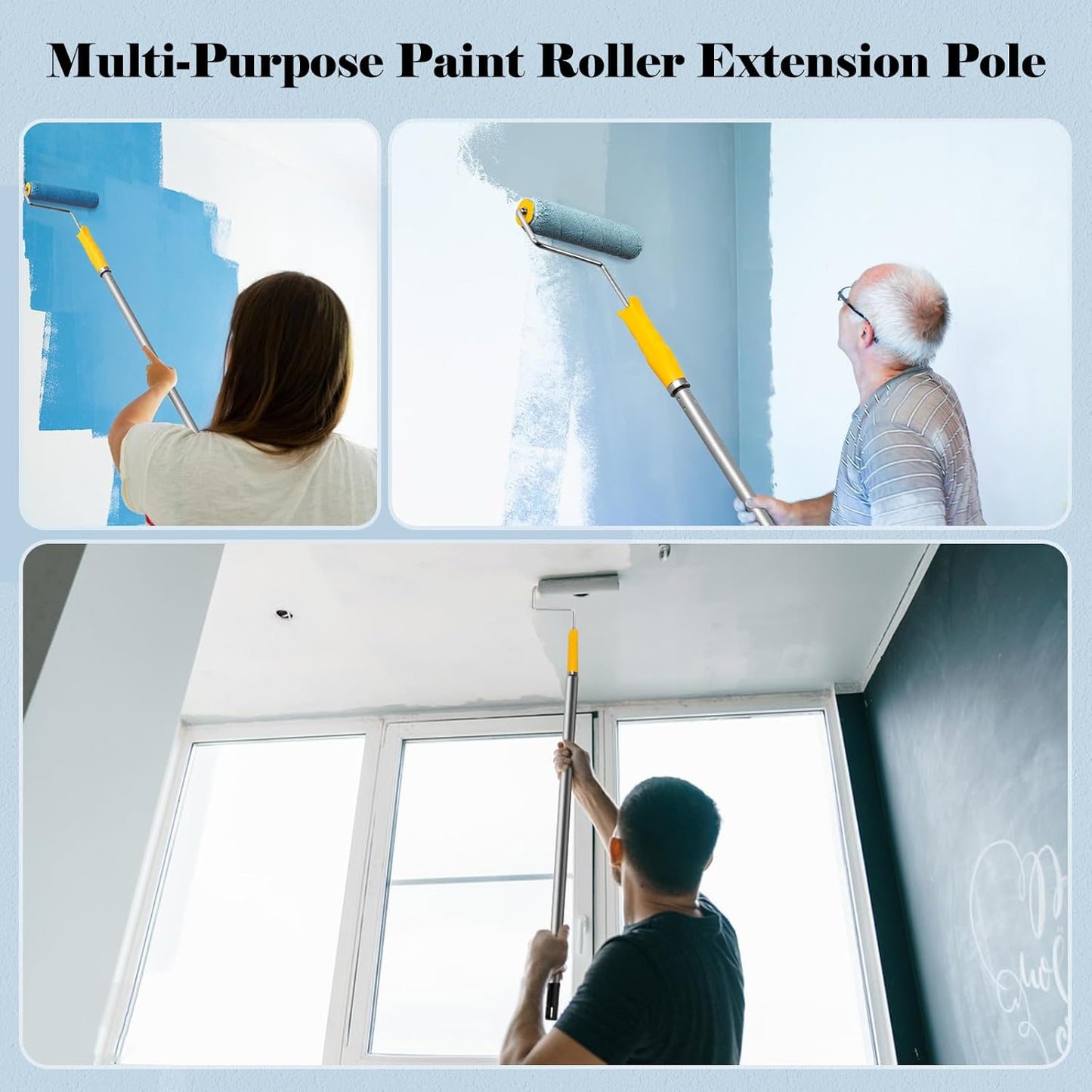 Foam Paint Roller, 4 inch Paint Roller 8 Pack, Small Paint Roller, High Density Foam Paint Roller Tray and Liner Set, Sponge Rollers for Painting and Staining