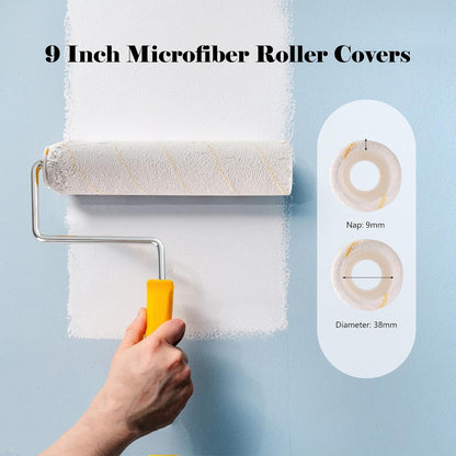 Foam Paint Roller, 4 inch Paint Roller 8 Pack, Small Paint Roller, High Density Foam Paint Roller Tray and Liner Set, Sponge Rollers for Painting and Staining