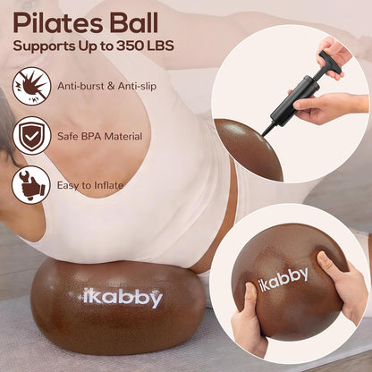 Pilates Kit, Home Pilates Kit with Weights, Pilates Equipment for Home Workout, Pilates Essentials Kit for Women, Yoga Pilates Mat Kit for Beginners, Pilates Set