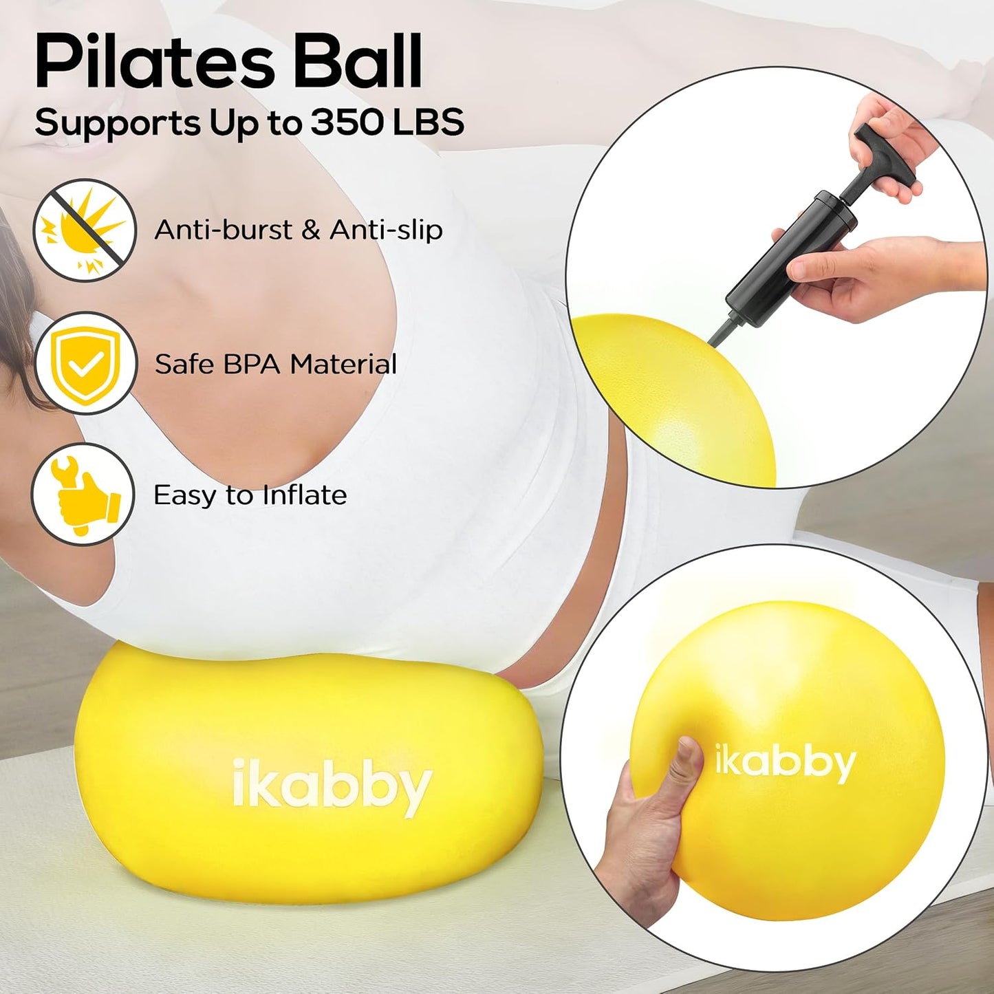 Pilates Kit, Home Pilates Kit with Weights, Pilates Equipment for Home Workout, Pilates Essentials Kit for Women, Yoga Pilates Mat Kit for Beginners, Pilates Set