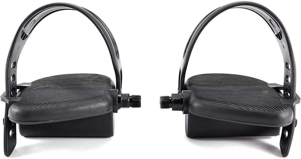 Wes-lo Pro-Form 1/2 Inch Spindle Pedal Set Replacement for Upright Stationary Exercise Bikes, Durable Left and Right Pedals for Indoor Cycling Equipment