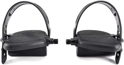 Wes-lo Pro-Form 1/2 Inch Spindle Pedal Set Replacement for Upright Stationary Exercise Bikes, Durable Left and Right Pedals for Indoor Cycling Equipment