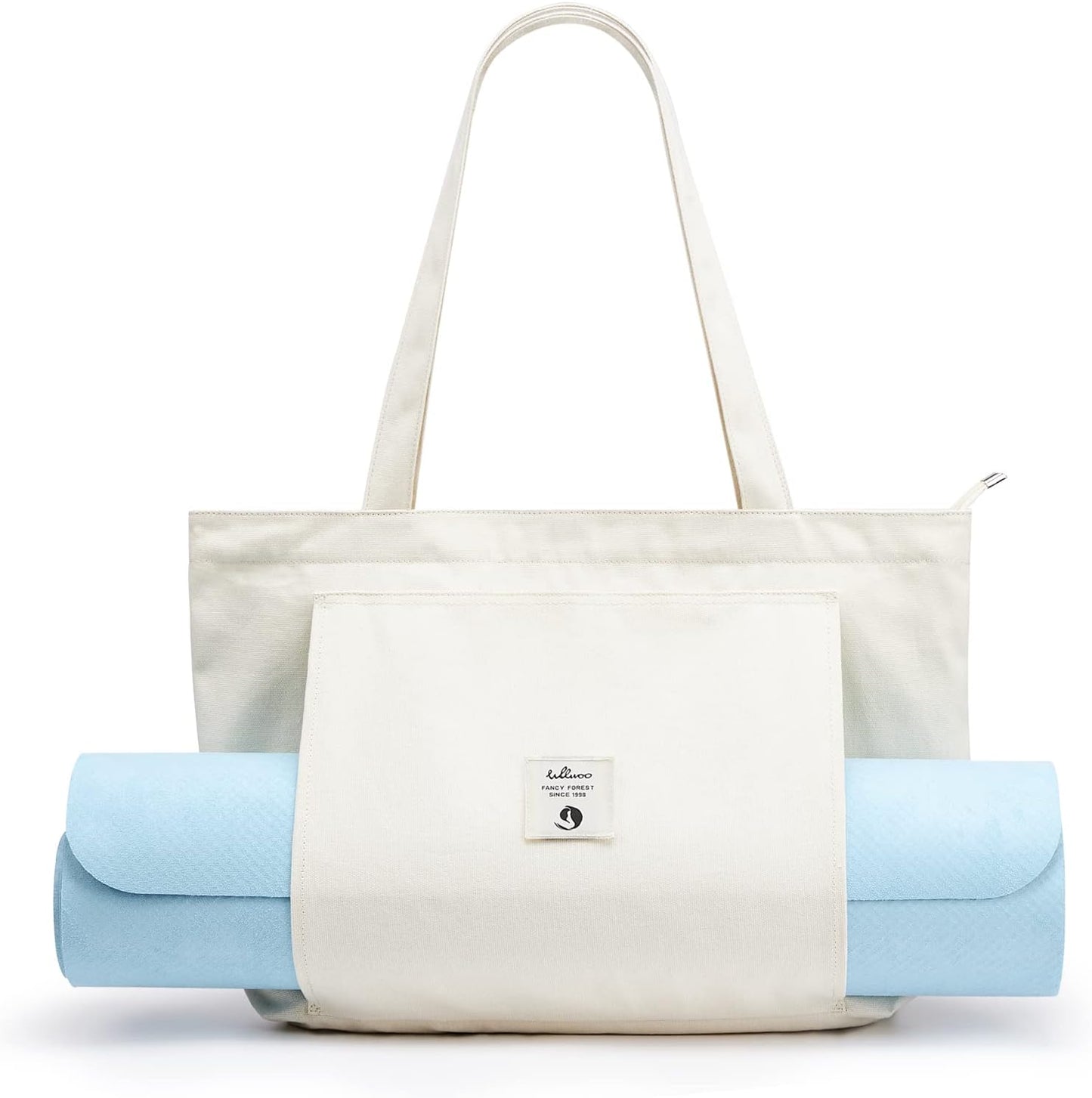 Yoga Bags for Women with Yoga Mats Bags Carrier Carryall Canvas Tote for Pilates Shoulder for Travel Office Beach Workout