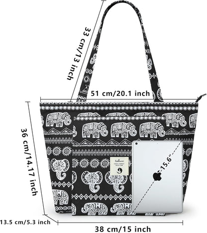 Yoga Bags for Women with Yoga Mats Bags Carrier Carryall Canvas Tote for Pilates Shoulder for Travel Office Beach Workout