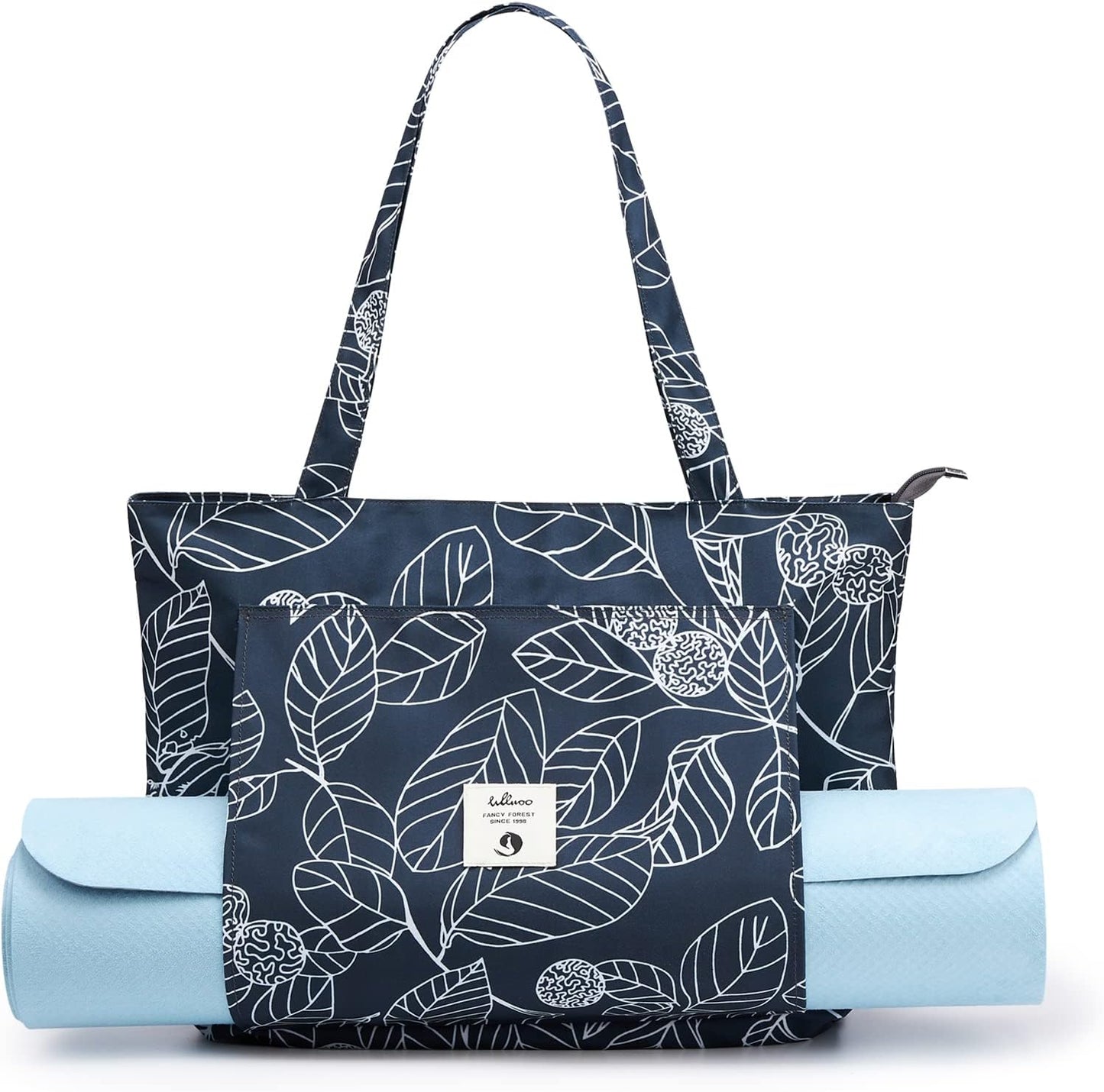 Yoga Bags for Women with Yoga Mats Bags Carrier Carryall Canvas Tote for Pilates Shoulder for Travel Office Beach Workout