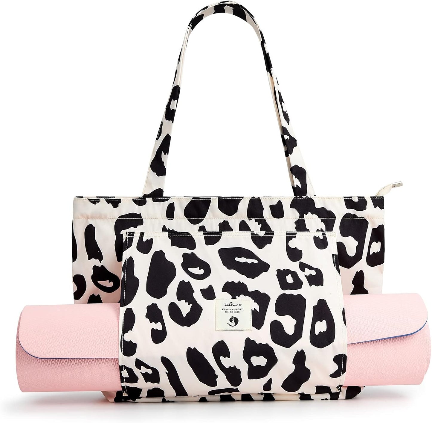 Yoga Bags for Women with Yoga Mats Bags Carrier Carryall Canvas Tote for Pilates Shoulder for Travel Office Beach Workout