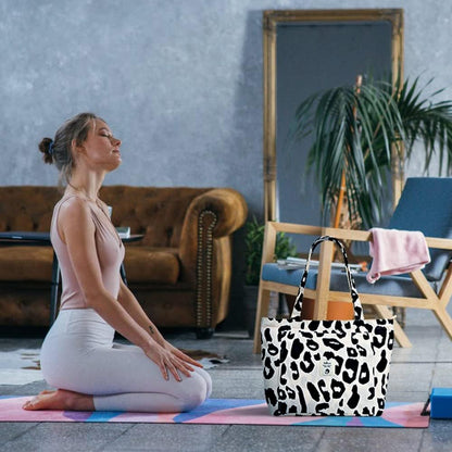 Yoga Bags for Women with Yoga Mats Bags Carrier Carryall Canvas Tote for Pilates Shoulder for Travel Office Beach Workout