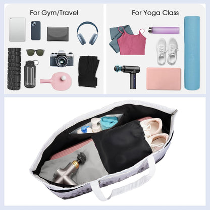 Yoga Mat Bag Yoga Mat Carrier with Shoes Compartment & Wet Pocket Pilates Bag with Zipper Pockets & Yoga Mat Holder Strap Yoga Bags and Carriers Fits All Your Stuff