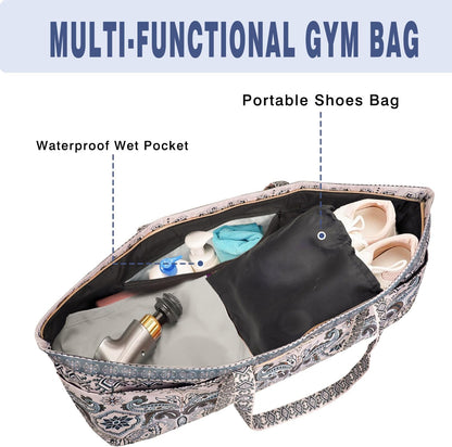 Yoga Mat Bag Yoga Mat Carrier with Shoes Compartment & Wet Pocket Pilates Bag with Zipper Pockets & Yoga Mat Holder Strap Yoga Bags and Carriers Fits All Your Stuff