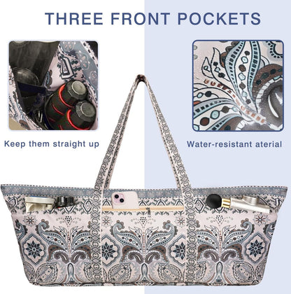 Yoga Mat Bag Yoga Mat Carrier with Shoes Compartment & Wet Pocket Pilates Bag with Zipper Pockets & Yoga Mat Holder Strap Yoga Bags and Carriers Fits All Your Stuff