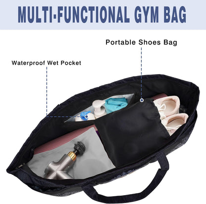 Yoga Mat Bag Yoga Mat Carrier with Shoes Compartment & Wet Pocket Pilates Bag with Zipper Pockets & Yoga Mat Holder Strap Yoga Bags and Carriers Fits All Your Stuff