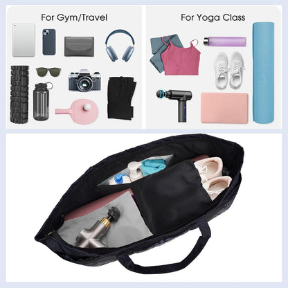 Yoga Mat Bag Yoga Mat Carrier with Shoes Compartment & Wet Pocket Pilates Bag with Zipper Pockets & Yoga Mat Holder Strap Yoga Bags and Carriers Fits All Your Stuff
