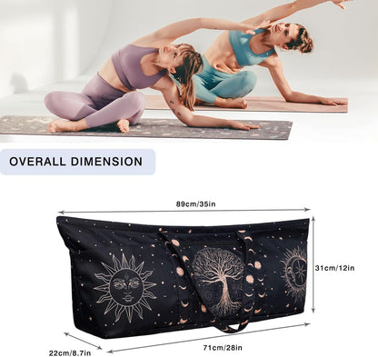 Yoga Mat Bag Yoga Mat Carrier with Shoes Compartment & Wet Pocket Pilates Bag with Zipper Pockets & Yoga Mat Holder Strap Yoga Bags and Carriers Fits All Your Stuff