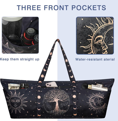 Yoga Mat Bag Yoga Mat Carrier with Shoes Compartment & Wet Pocket Pilates Bag with Zipper Pockets & Yoga Mat Holder Strap Yoga Bags and Carriers Fits All Your Stuff