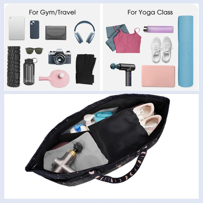 Yoga Mat Bag Yoga Mat Carrier with Shoes Compartment & Wet Pocket Pilates Bag with Zipper Pockets & Yoga Mat Holder Strap Yoga Bags and Carriers Fits All Your Stuff