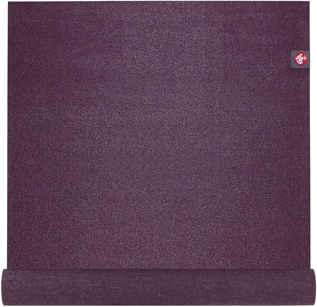 eKO SuperLite Yoga Mat - 1.5mm Natural Rubber | Foldable & Travel Friendly | Soft Textured Surface | Eco-friendly