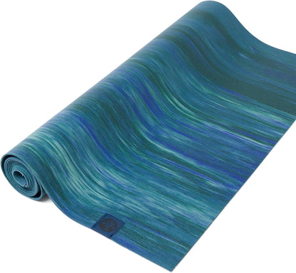 eKO SuperLite Yoga Mat - 1.5mm Natural Rubber | Foldable & Travel Friendly | Soft Textured Surface | Eco-friendly
