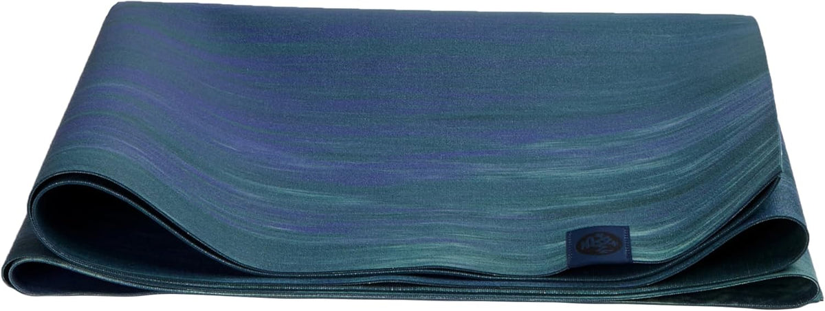 eKO SuperLite Yoga Mat - 1.5mm Natural Rubber | Foldable & Travel Friendly | Soft Textured Surface | Eco-friendly