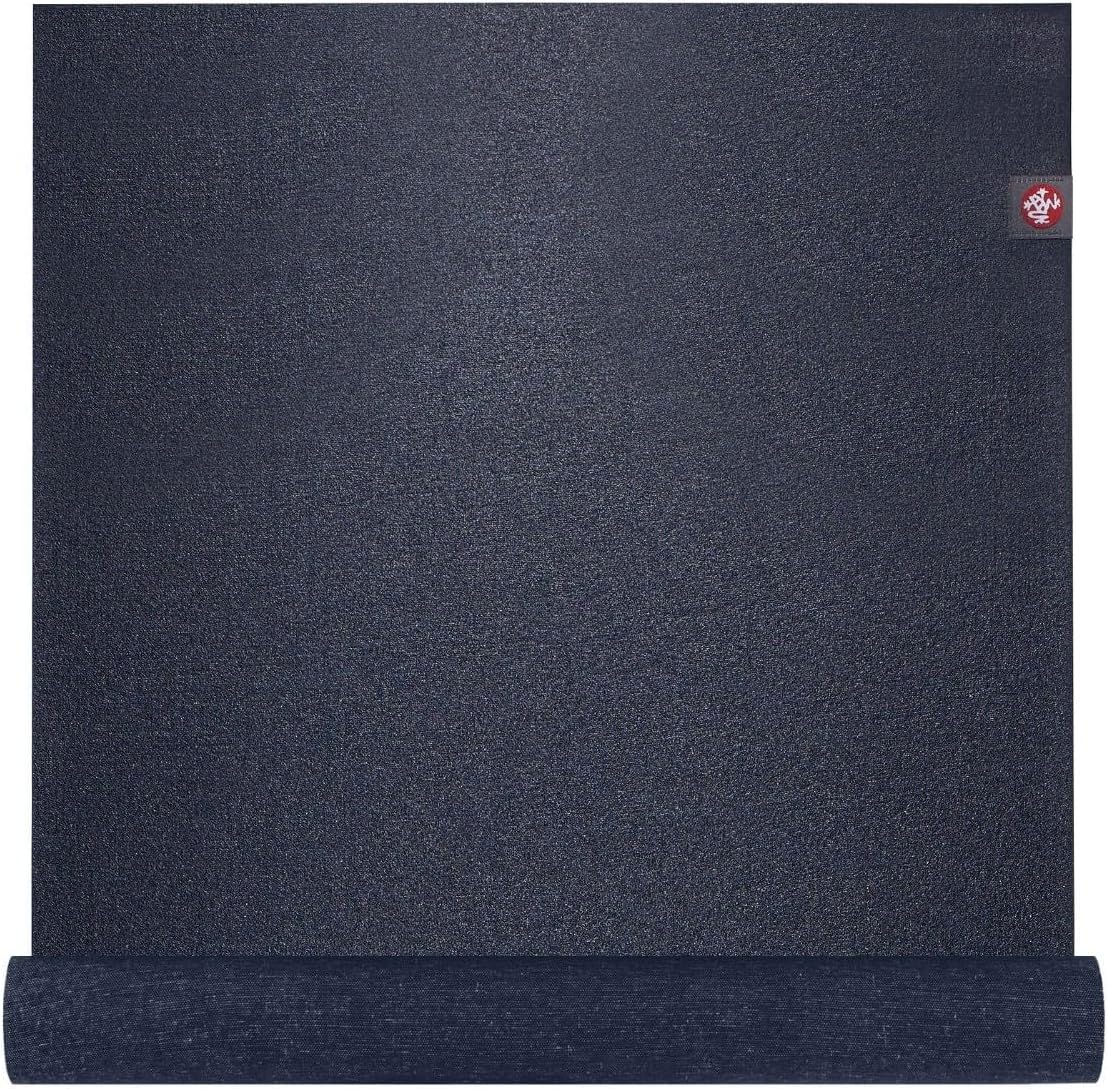 eKO SuperLite Yoga Mat - 1.5mm Natural Rubber | Foldable & Travel Friendly | Soft Textured Surface | Eco-friendly