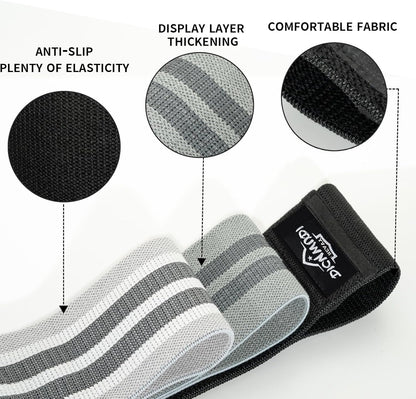 DICYWUDI Yoga Mat Thick, 6 Fabric Resistance Bands, 2 Pack Yoga Blocks, Home Workout Equipment Essentials Starter Kit for Beginners Full Body Toning