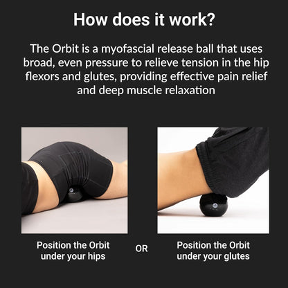 Hip Flexor Release Ball By The Original Inventor of The Hip Hook™ | Psoas Massage Ball for Pain Relief & Trigger Point Muscle Therapy