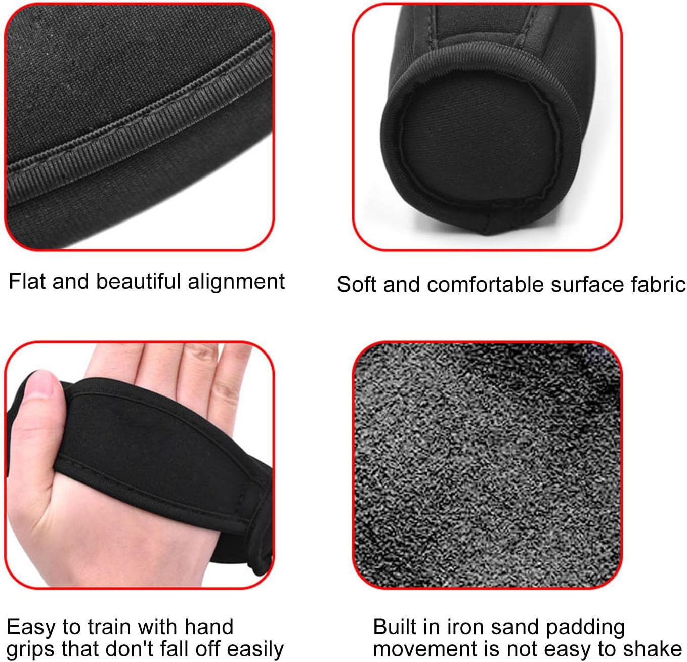Handheld Soft Dumbbells with Strap for Fitness Walking Running - Compact Weighted Sandbag Dumbell Set for Men and Women