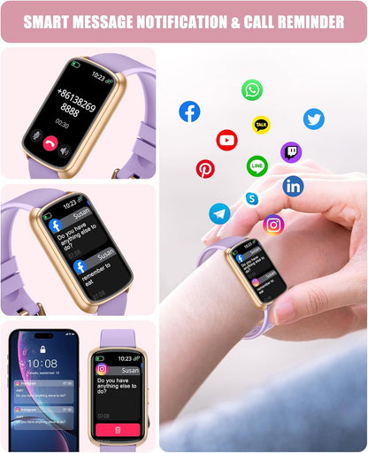 Fitness Tracker, Smart Watch for Women Men with 24/7 Heart Rate/Blood Pressure/Blood Oxygen Monitor,Sleep Tracker,Step & Calorie Counter, IP68 Waterproof Fitness Watches Compatible with Android&iPhone