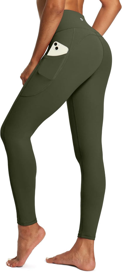 IUGA High Waist Yoga Pants with Pockets, Leggings for Women Tummy Control, Workout Leggings for Women 4 Way Stretch