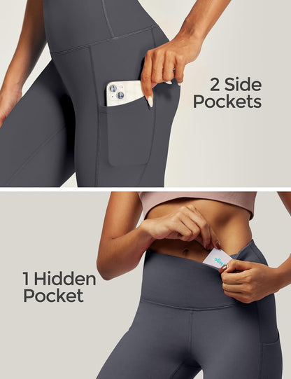 IUGA High Waist Yoga Pants with Pockets, Leggings for Women Tummy Control, Workout Leggings for Women 4 Way Stretch