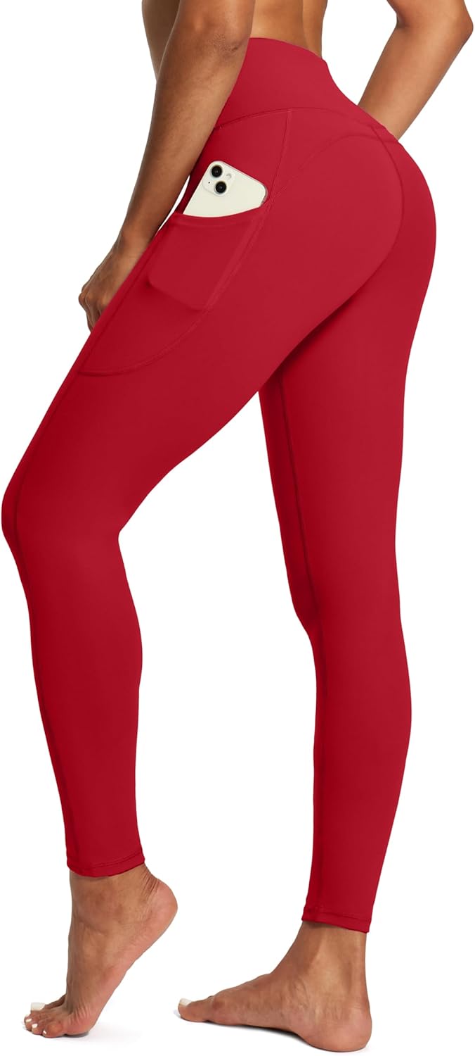 IUGA High Waist Yoga Pants with Pockets, Leggings for Women Tummy Control, Workout Leggings for Women 4 Way Stretch