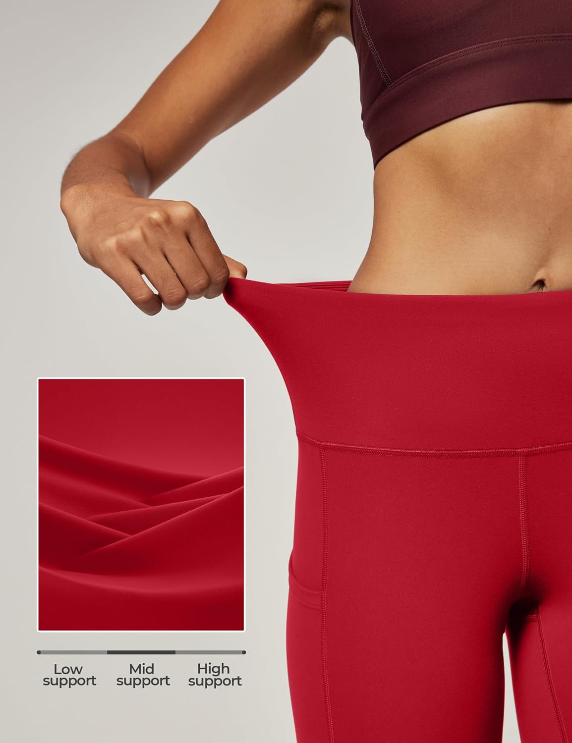 IUGA High Waist Yoga Pants with Pockets, Leggings for Women Tummy Control, Workout Leggings for Women 4 Way Stretch