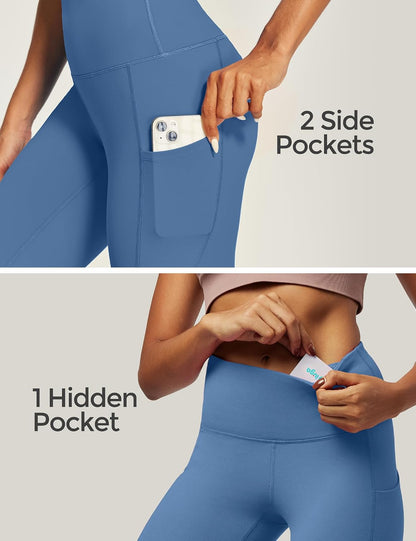 IUGA High Waist Yoga Pants with Pockets, Leggings for Women Tummy Control, Workout Leggings for Women 4 Way Stretch