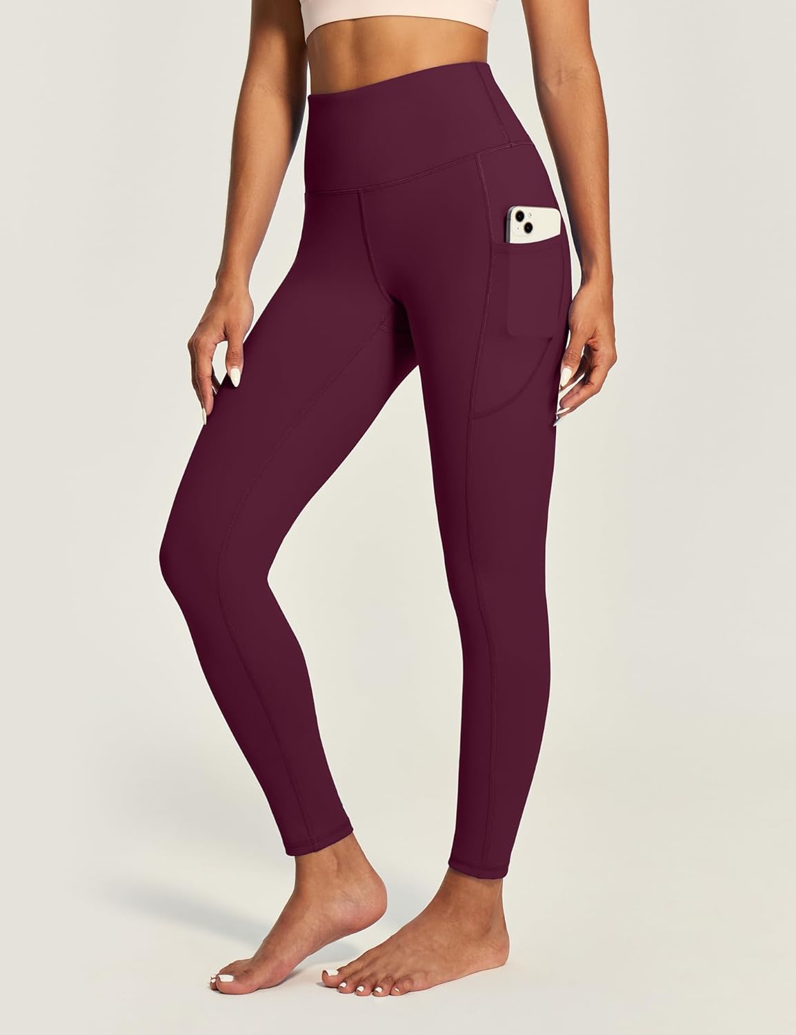 IUGA High Waist Yoga Pants with Pockets, Leggings for Women Tummy Control, Workout Leggings for Women 4 Way Stretch