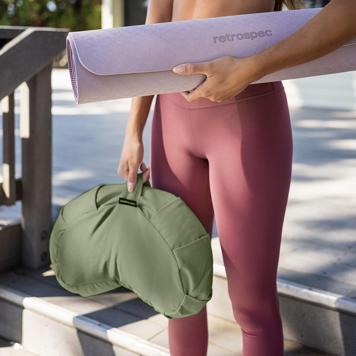Sedona Zafu Meditation Cushion with Buckwheat Hull Fill - Adjustable Yoga & Pilates Equipment Support - 17in Crescent Cotton Cover