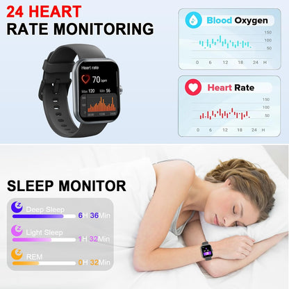 Smart Watch for Women (Answer/Make Call), 1.91"HD Smartwatch with Heart Rate/Sleep Monitor/Pedometer/Calories, 2026 Fitness Watch 110+ Sport Modes IP68 Waterproof Activity Tracker for Android iOS Pink