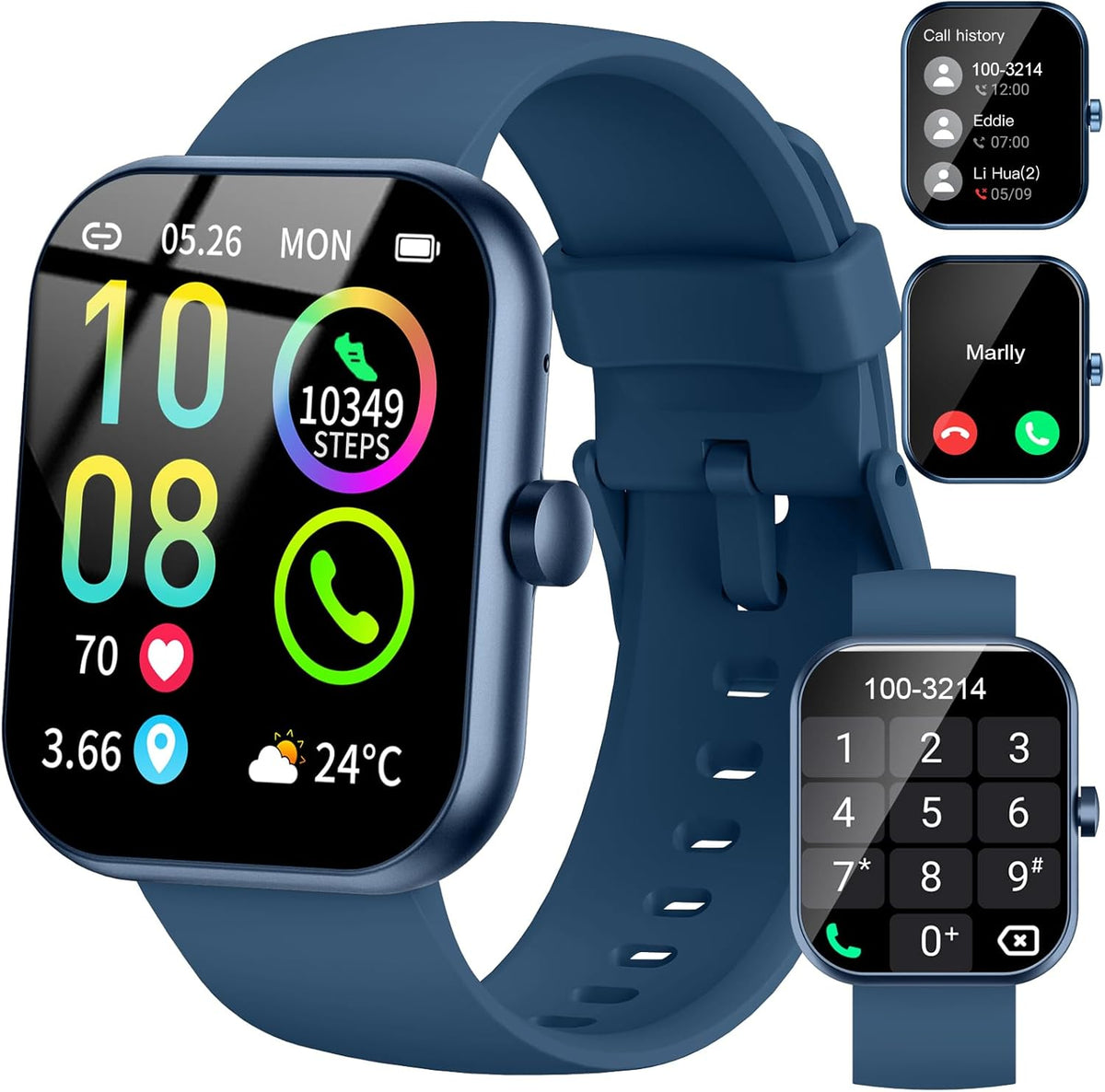 Smart Watch for Women (Answer/Make Call), 1.91"HD Smartwatch with Heart Rate/Sleep Monitor/Pedometer/Calories, 2026 Fitness Watch 110+ Sport Modes IP68 Waterproof Activity Tracker for Android iOS Pink