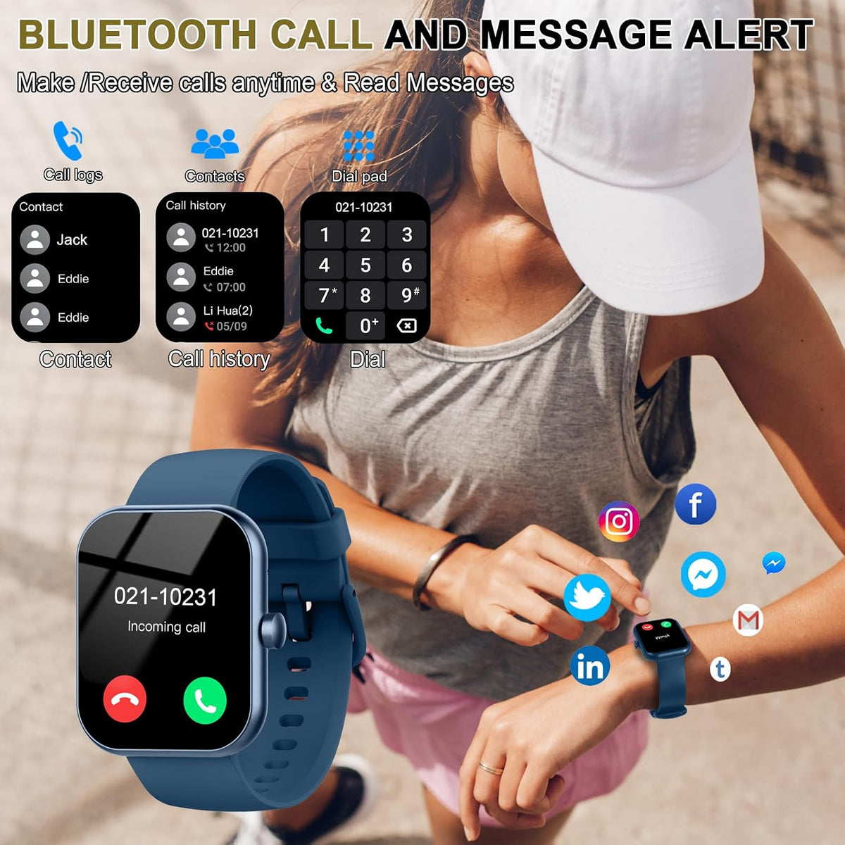 Smart Watch for Women (Answer/Make Call), 1.91"HD Smartwatch with Heart Rate/Sleep Monitor/Pedometer/Calories, 2026 Fitness Watch 110+ Sport Modes IP68 Waterproof Activity Tracker for Android iOS Pink