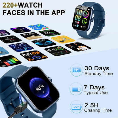 Smart Watch for Women (Answer/Make Call), 1.91"HD Smartwatch with Heart Rate/Sleep Monitor/Pedometer/Calories, 2026 Fitness Watch 110+ Sport Modes IP68 Waterproof Activity Tracker for Android iOS Pink