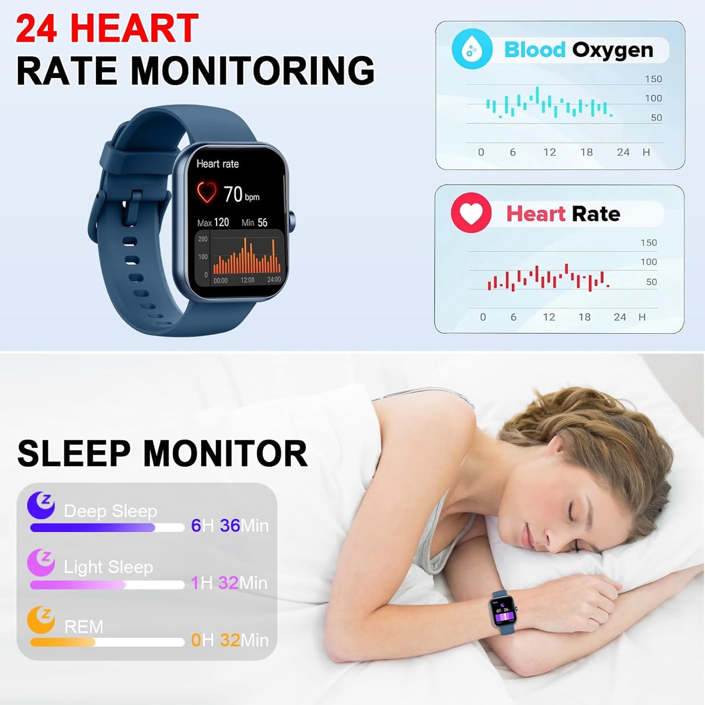 Smart Watch for Women (Answer/Make Call), 1.91"HD Smartwatch with Heart Rate/Sleep Monitor/Pedometer/Calories, 2026 Fitness Watch 110+ Sport Modes IP68 Waterproof Activity Tracker for Android iOS Pink