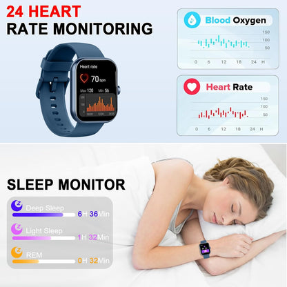 Smart Watch for Women (Answer/Make Call), 1.91"HD Smartwatch with Heart Rate/Sleep Monitor/Pedometer/Calories, 2026 Fitness Watch 110+ Sport Modes IP68 Waterproof Activity Tracker for Android iOS Pink
