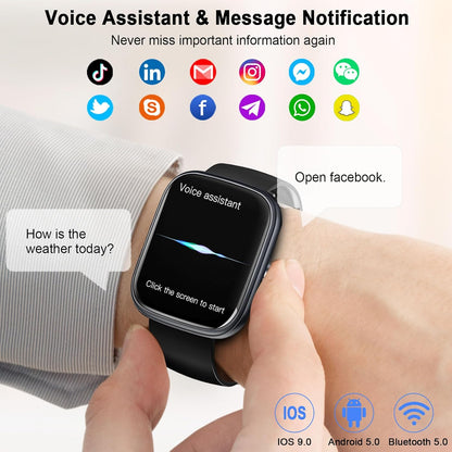Smart Watch for Women (Answer/Make Call), 1.91"HD Smartwatch with Heart Rate/Sleep Monitor/Pedometer/Calories, 2026 Fitness Watch 110+ Sport Modes IP68 Waterproof Activity Tracker for Android iOS Pink