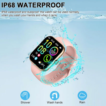 Smart Watch for Women (Answer/Make Call), 1.91"HD Smartwatch with Heart Rate/Sleep Monitor/Pedometer/Calories, 2026 Fitness Watch 110+ Sport Modes IP68 Waterproof Activity Tracker for Android iOS Pink