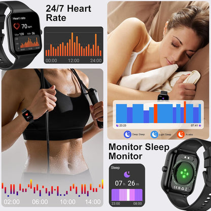 Smart Watch for Women (Answer/Make Call), 1.91"HD Smartwatch with Heart Rate/Sleep Monitor/Pedometer/Calories, 2026 Fitness Watch 110+ Sport Modes IP68 Waterproof Activity Tracker for Android iOS Pink