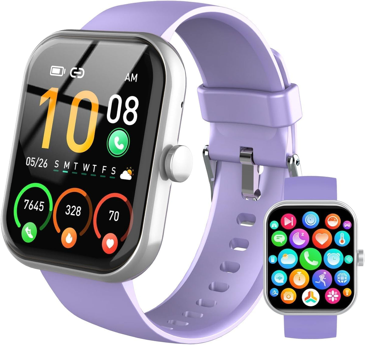 Smart Watch for Women (Answer/Make Call), 1.91"HD Smartwatch with Heart Rate/Sleep Monitor/Pedometer/Calories, 2026 Fitness Watch 110+ Sport Modes IP68 Waterproof Activity Tracker for Android iOS Pink