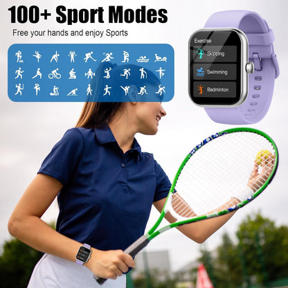 Smart Watch for Women (Answer/Make Call), 1.91"HD Smartwatch with Heart Rate/Sleep Monitor/Pedometer/Calories, 2026 Fitness Watch 110+ Sport Modes IP68 Waterproof Activity Tracker for Android iOS Pink