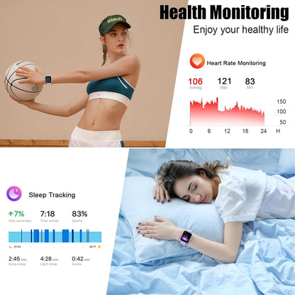 Smart Watch for Women (Answer/Make Call), 1.91"HD Smartwatch with Heart Rate/Sleep Monitor/Pedometer/Calories, 2026 Fitness Watch 110+ Sport Modes IP68 Waterproof Activity Tracker for Android iOS Pink