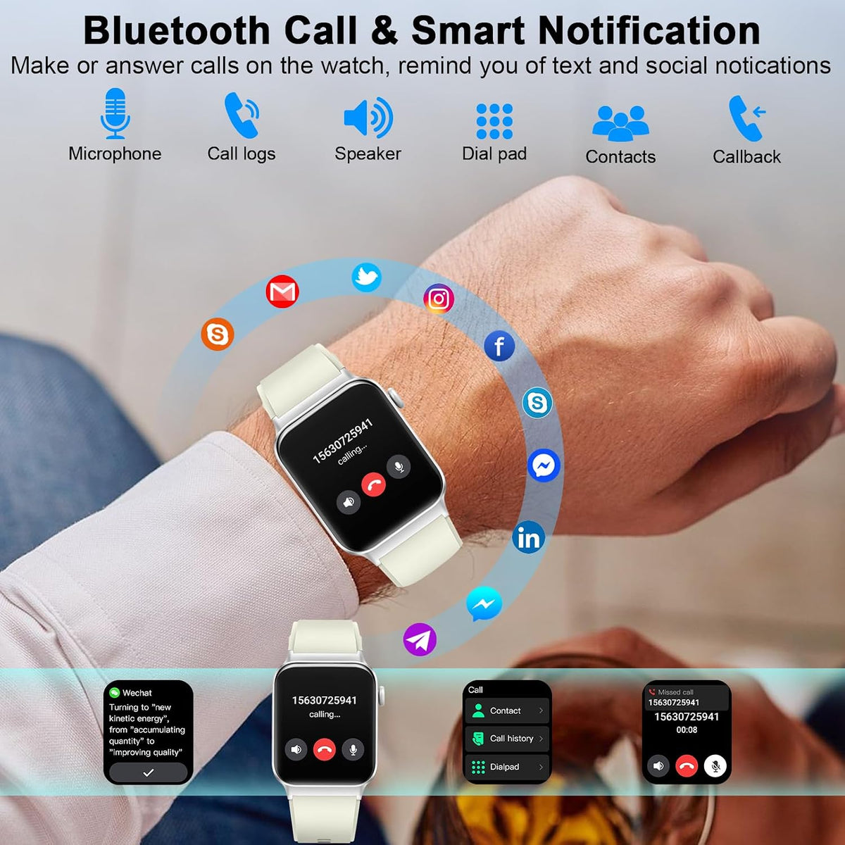 Smart Watch for Women (Answer/Make Call), 1.91"HD Smartwatch with Heart Rate/Sleep Monitor/Pedometer/Calories, 2026 Fitness Watch 110+ Sport Modes IP68 Waterproof Activity Tracker for Android iOS Pink